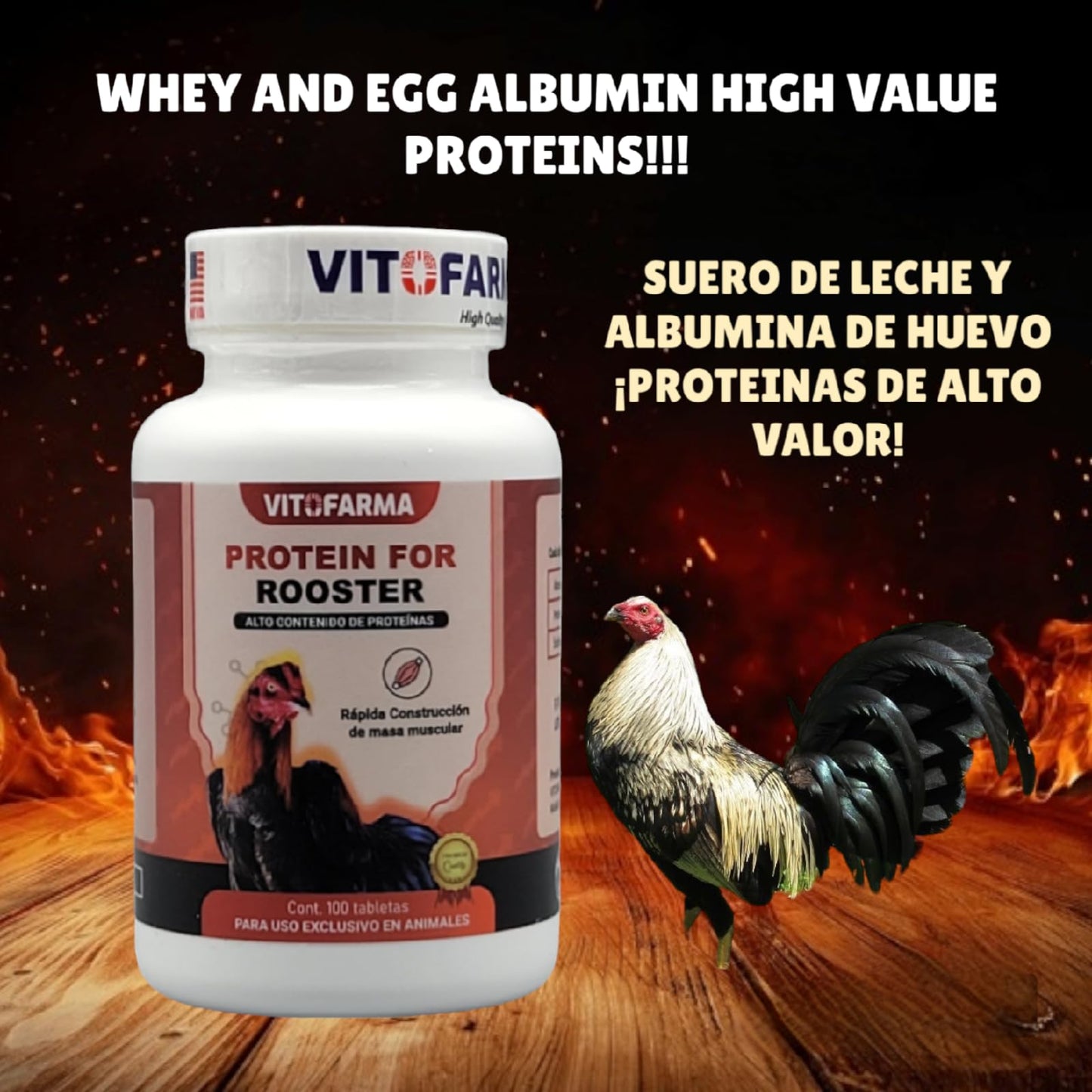 VITOFARMA Protein Blend for Roosters Tablet 1