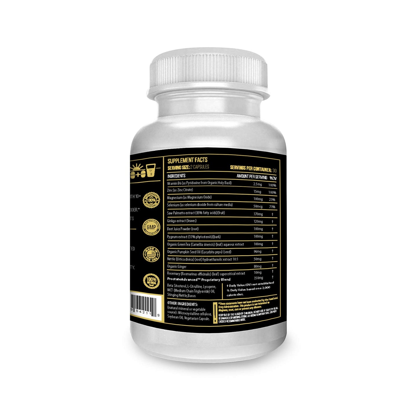 ACTIF Prostate Advanced Support with 20+ Factors, 60 Capsules