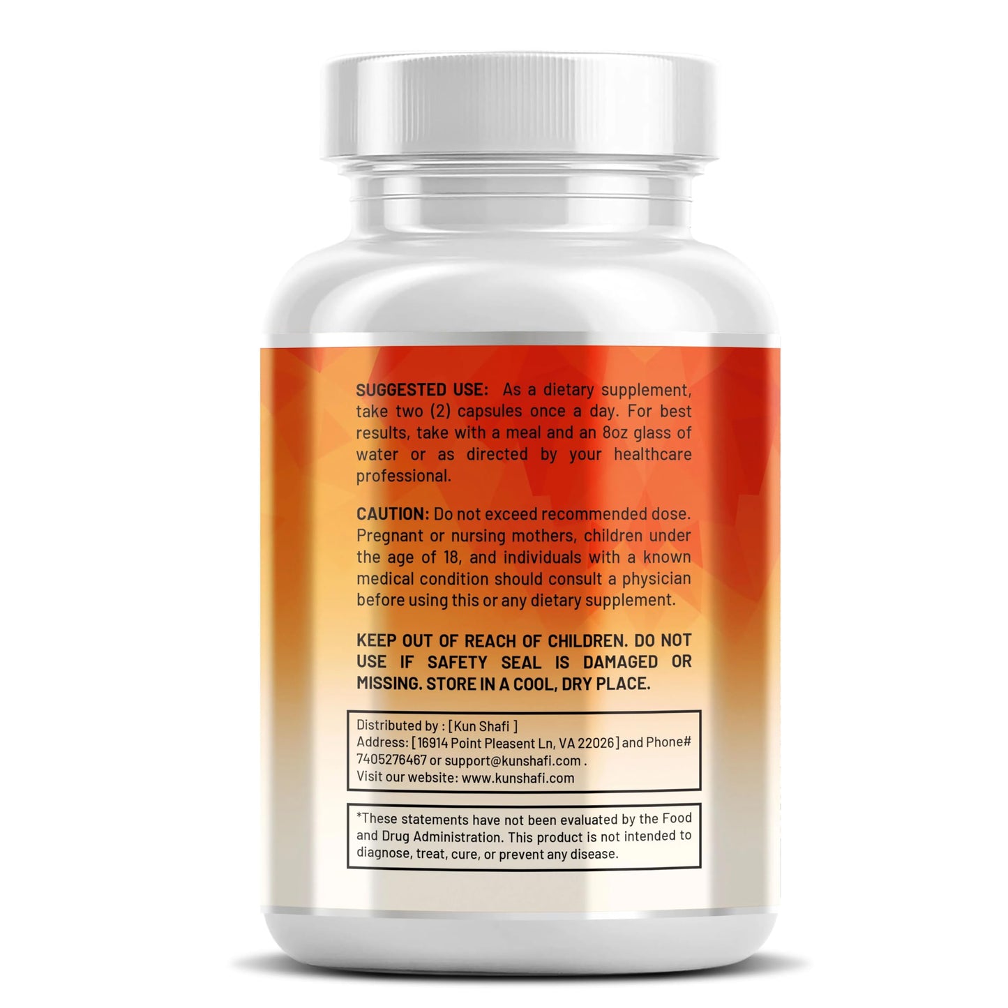 Kun Shafi Ceylon Cinnamon Complex with Berberine Apple Cider Vinegar Plus Bitter Melon Gymnema Ginseng Chromium & Turmeric Milk Thistle, 60 Capsules