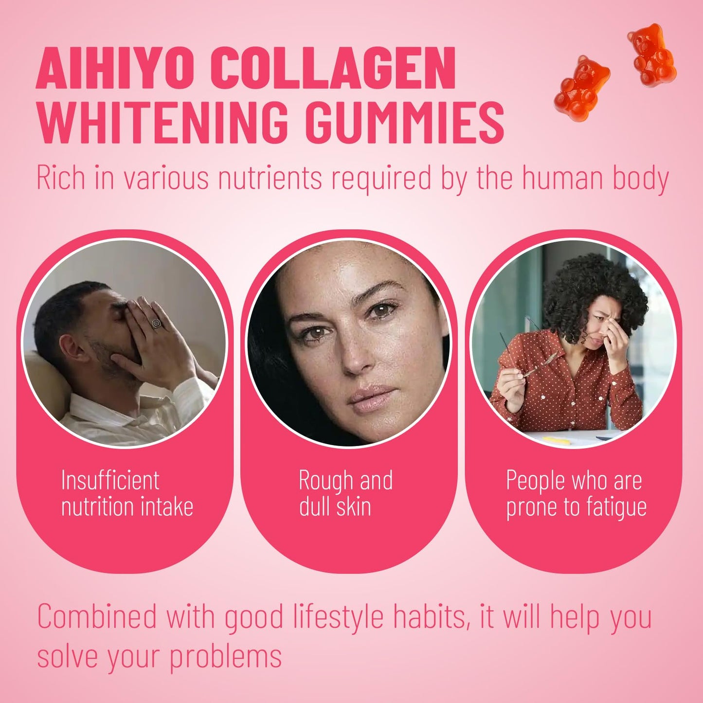 AIHIYO Collagen Whitening Gummies 60 Count