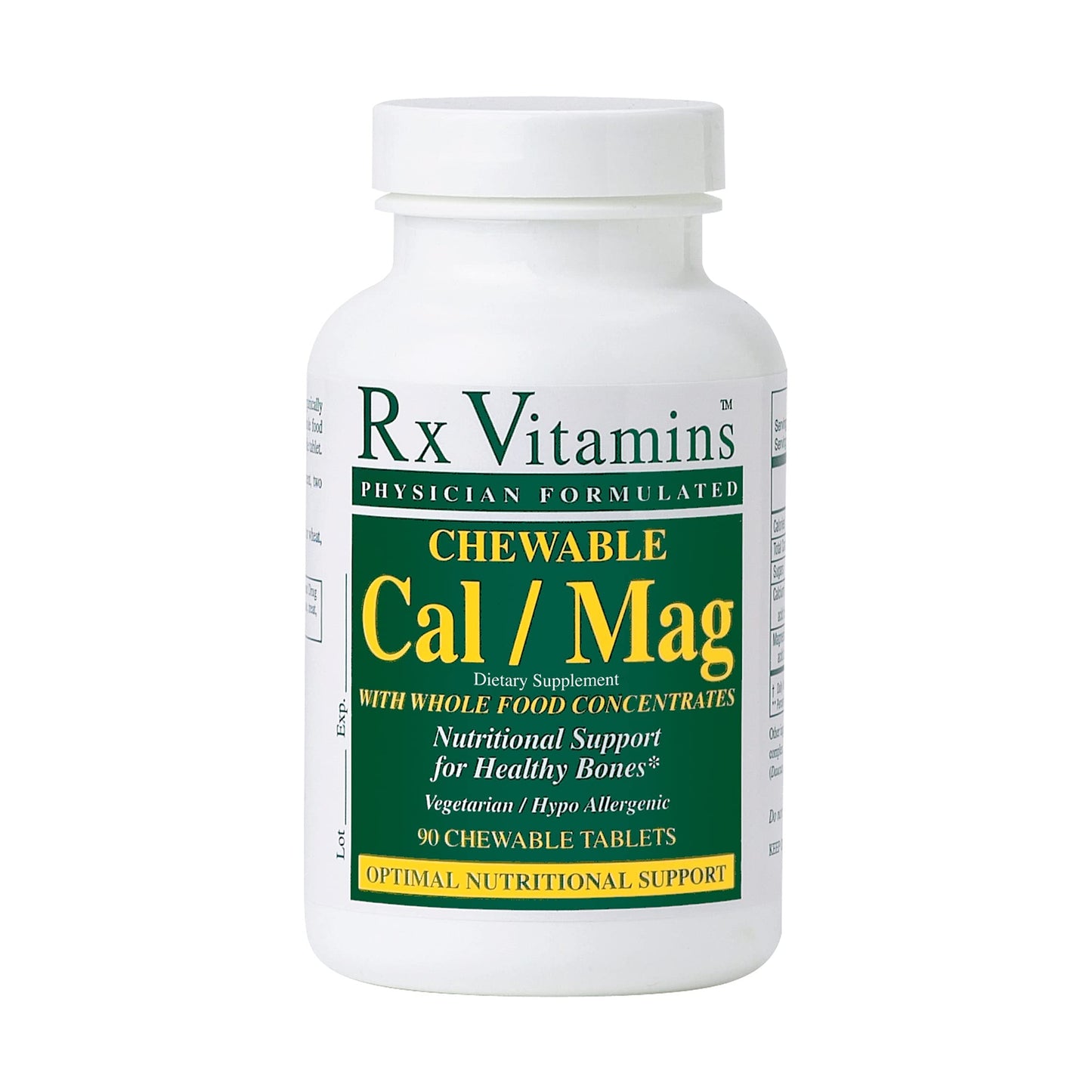 Rx Vitamins Calcium/Magnesium Tablets, 90 Count