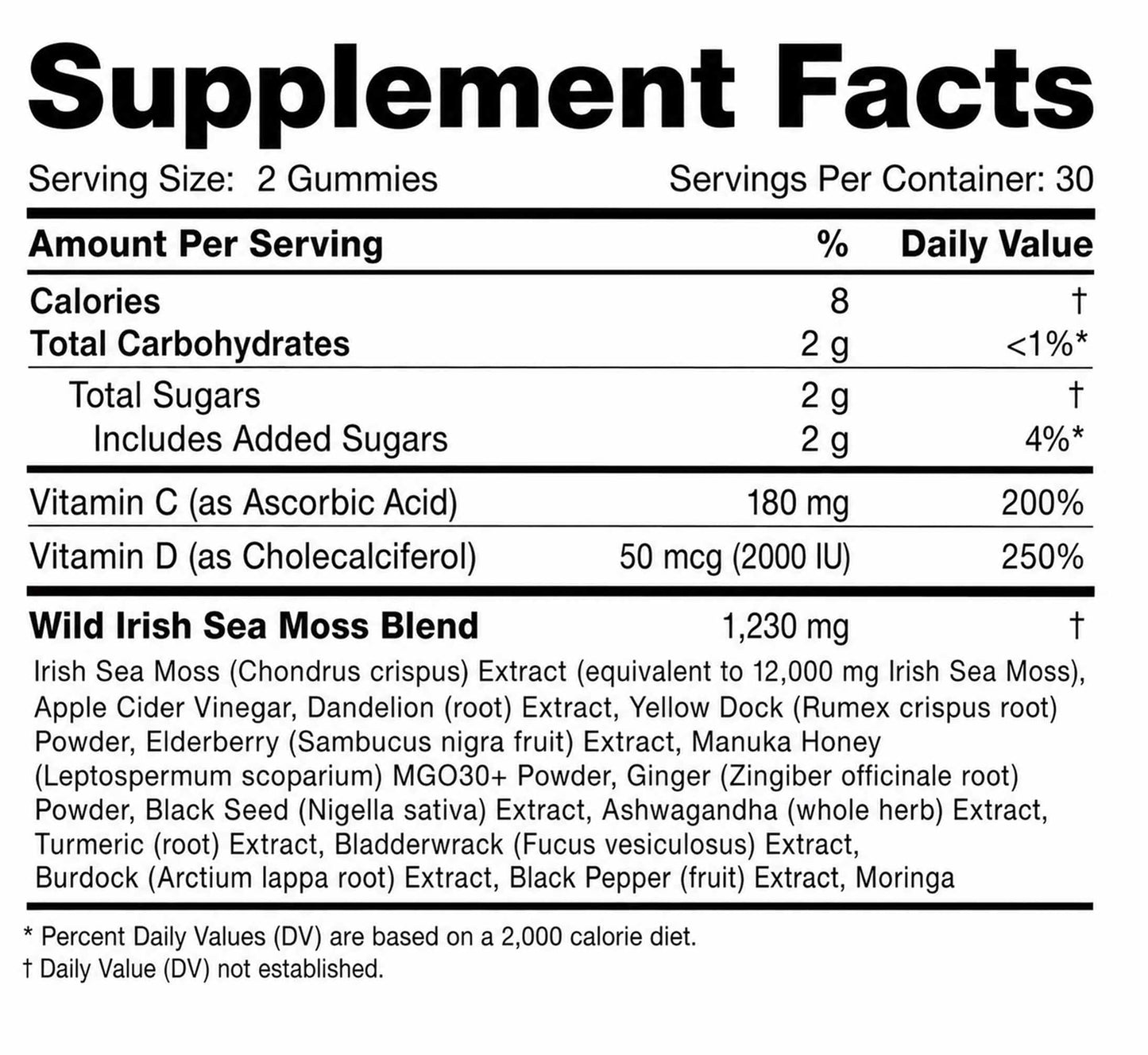 YALGET Sea Moss Gummies 16-in-1 with Ashwagandha, Black Seed Oil, Ginger, Turmeric, Manuka Honey, Black Pepper, Moringa, Elderberry – Daily Wellness & Immune Support – Apple Flavor, 60 Gummies