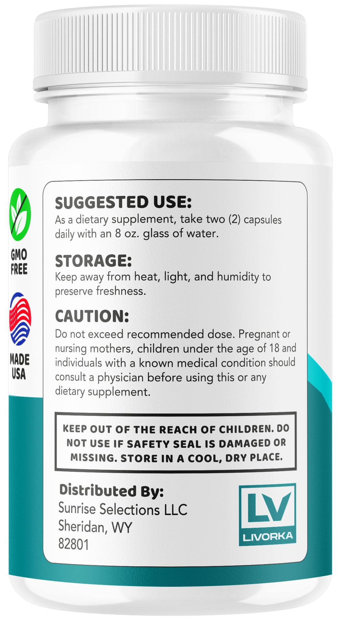 LIVORKA Nervital Capsules 300 Capsules
