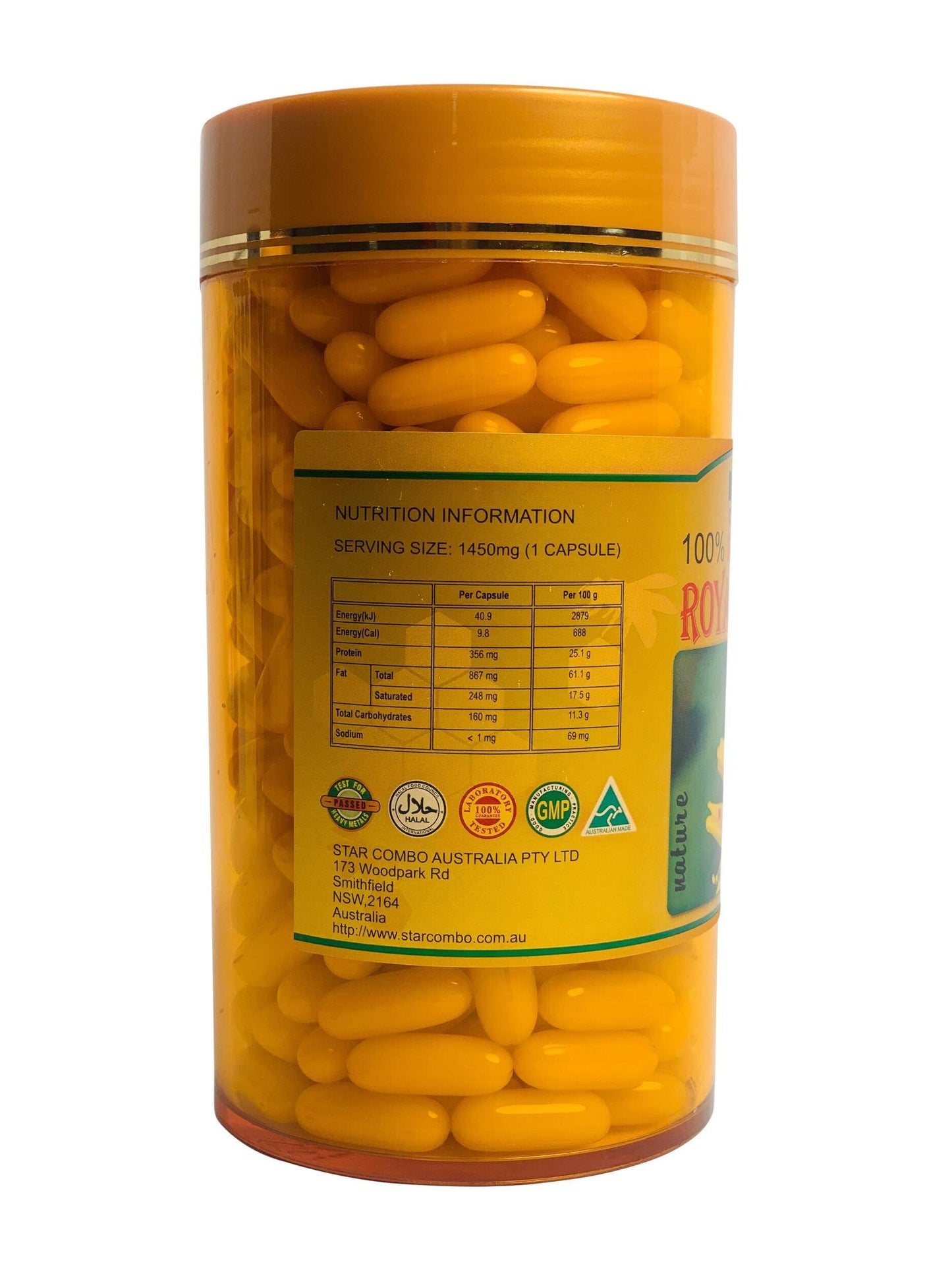 Costar Royal Jelly Supplement 1450mg, 365 Capsules