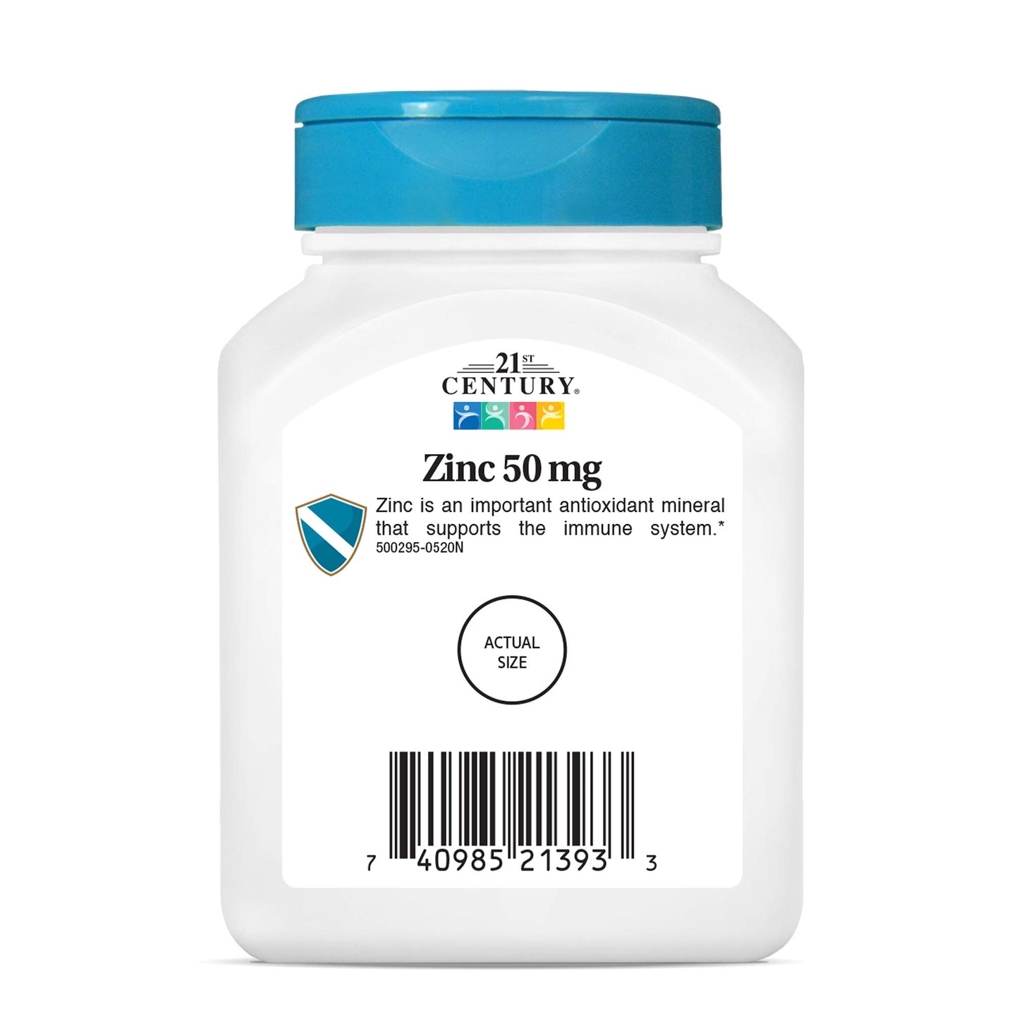 21st Century Zinc 50mg Chelated Tablets, 110 Count