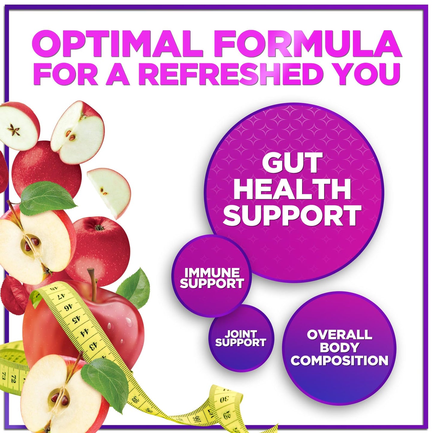 Hello Lovely! Apple Cider Vinegar 1877mg Per Serving Extra Strength ACV Capsules with Vitamin D3, 60 Count