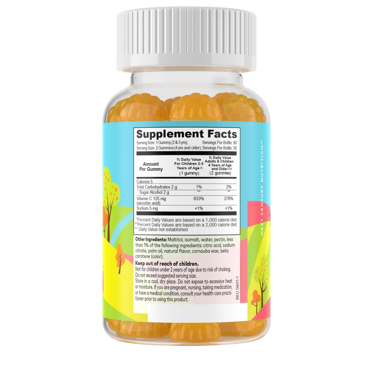 FREEDA Vitamin C Gummies 120 Count