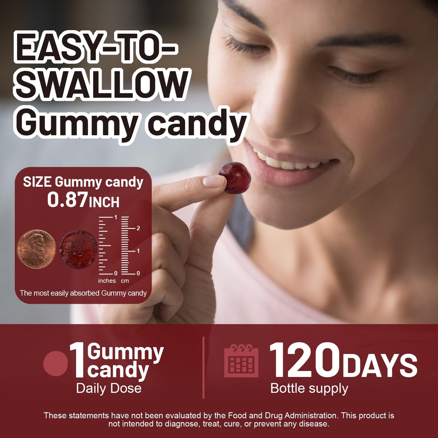 YBFQ Unisex Cortisol Gummies 60 Count