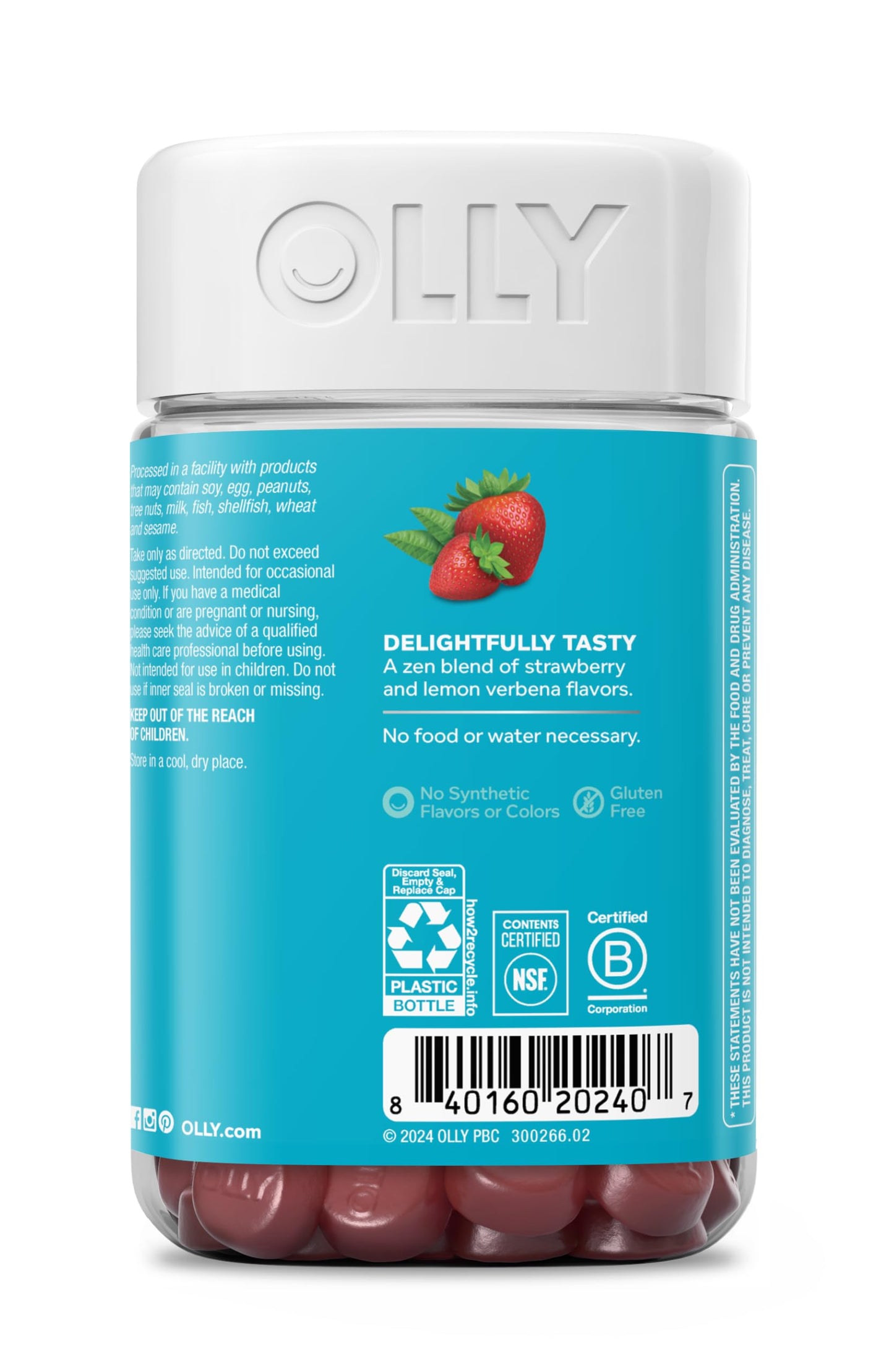 OLLY Goodbye Stress Gummy, 74 Count