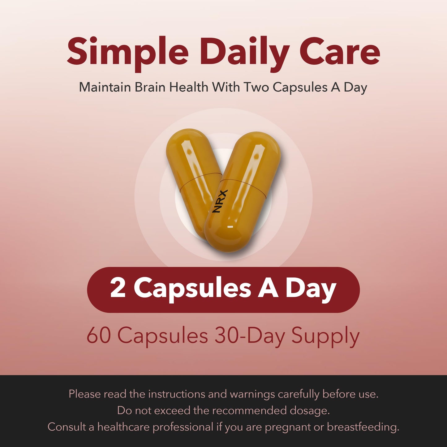 NeuroRescueX HH333 경희청혈단 Herbal Brain & Heart Health Supplement Capsule 1 Count