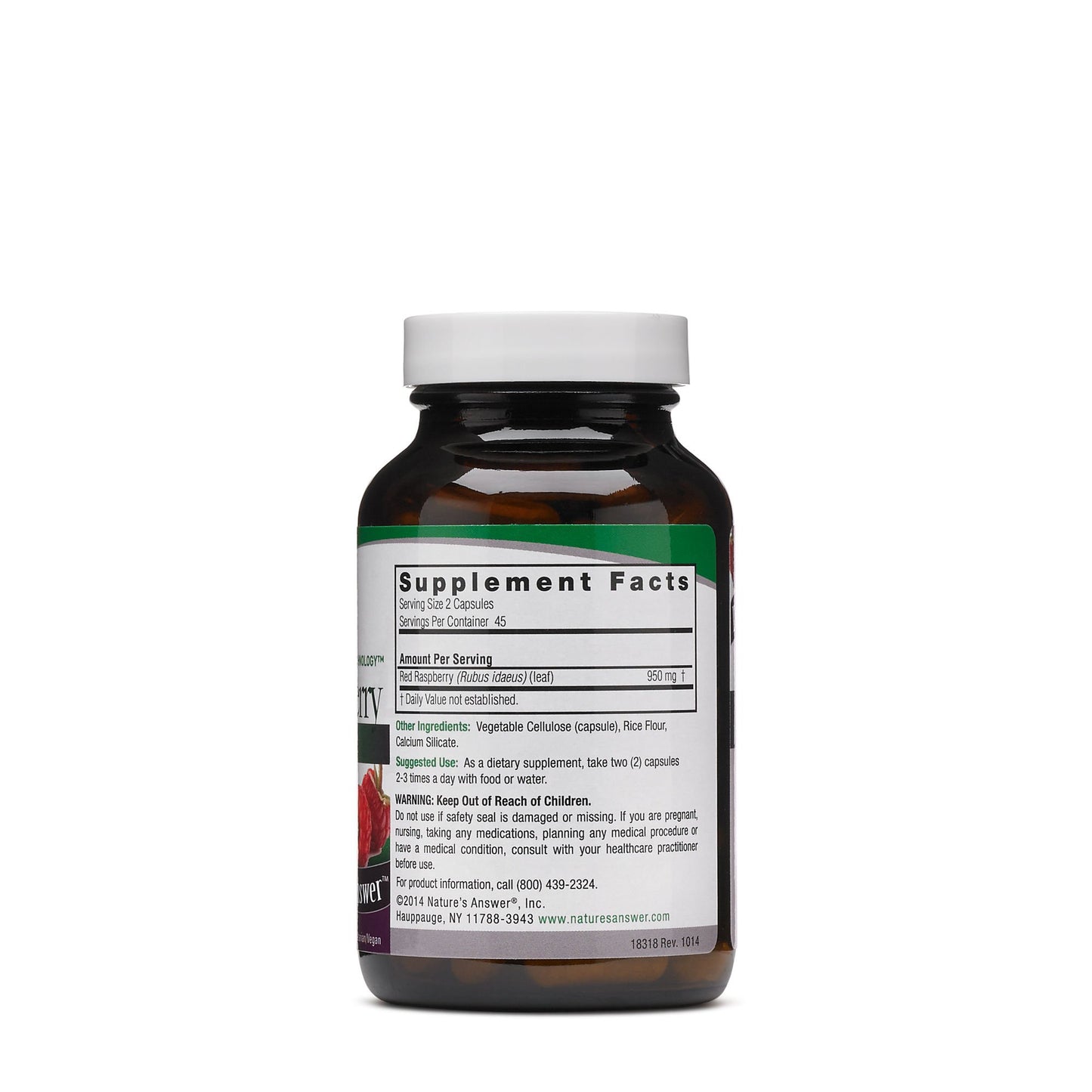 Nature's Answer Red Raspberry Leaf Capsules 90