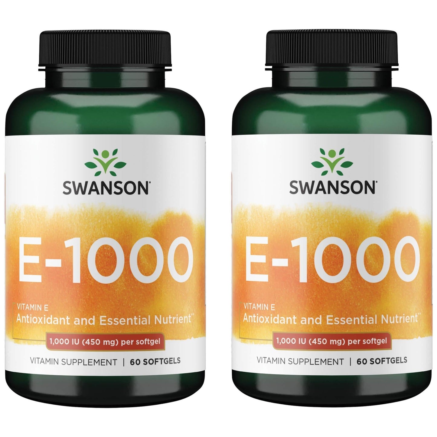 Swanson Vitamin E Softgels 1000 IU (450 mg), 120 Count