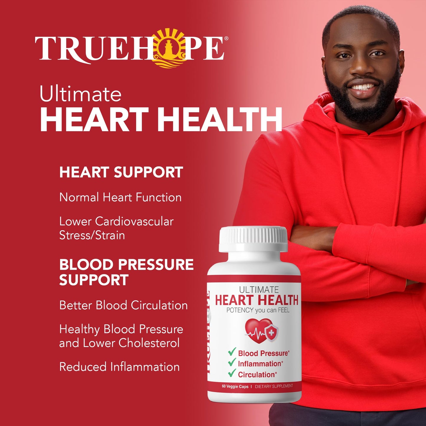 Truehope 27-in-1 Heart Health Supplement, 60 Capsules