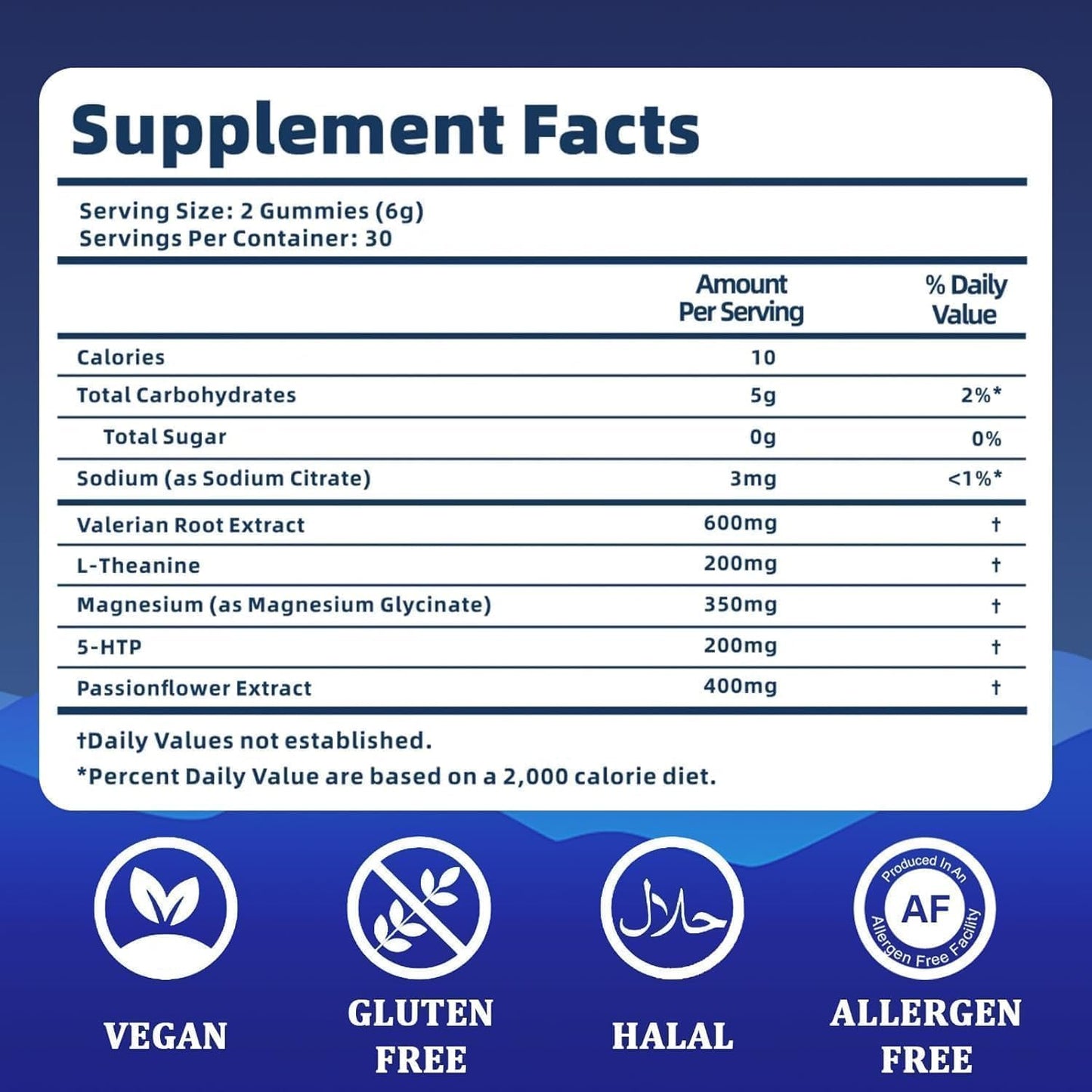MAPUG Radiya Natural Sleep Aid Gummies - Melatonin 6 mg, 60 Count