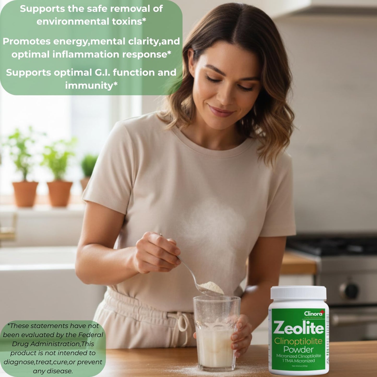 Clinora Zeolite Detox Powder 16
