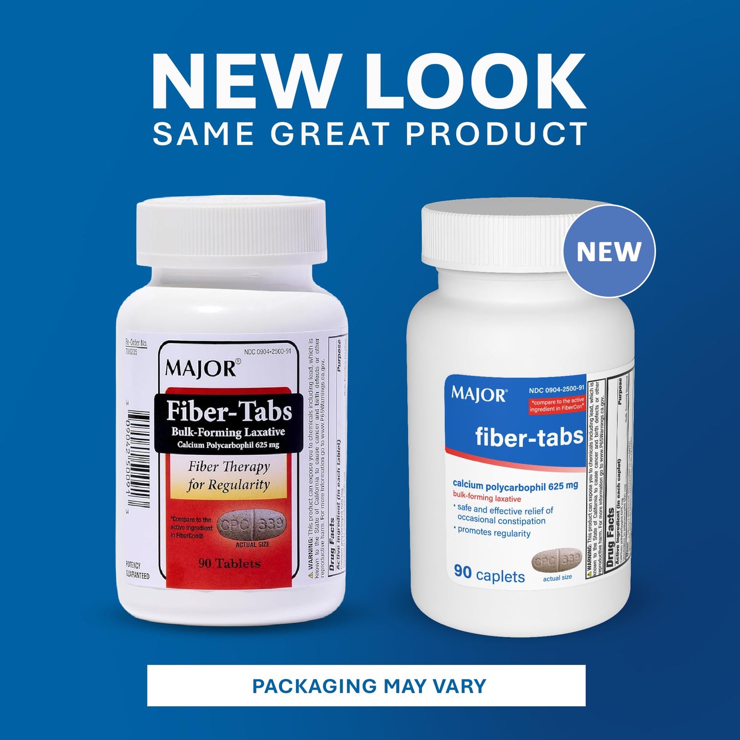 MAJOR Fiber-Tabs 625 mg Tablets, 180 Tablets