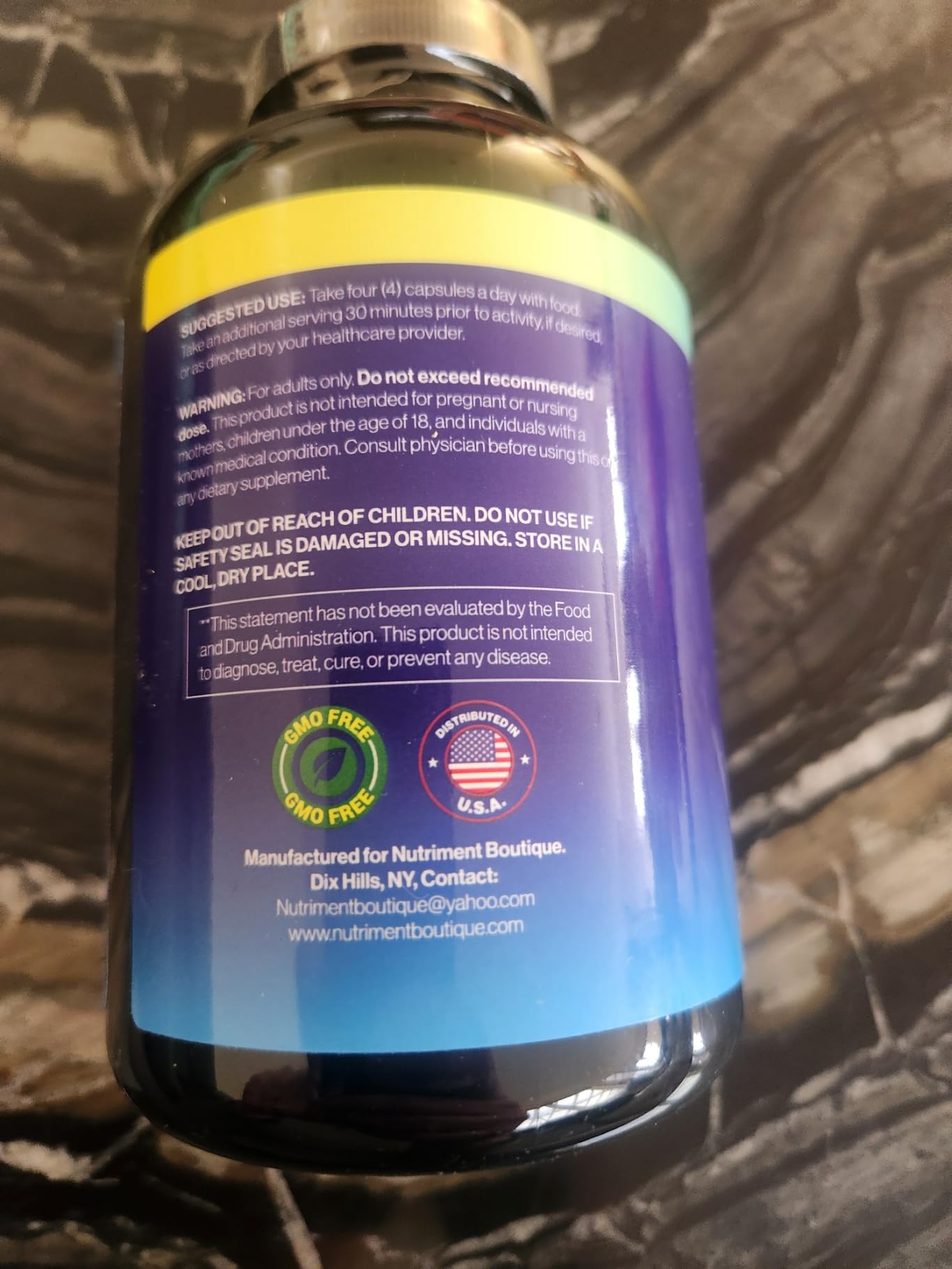 Nutriment Boutique L-Arginine L-Citrulline Complex, 3000mg Maximum Strength, 240 Capsules