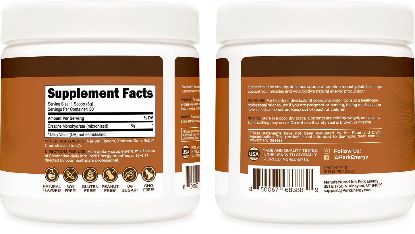Perk Creamatine Powder 6.1 Ounce