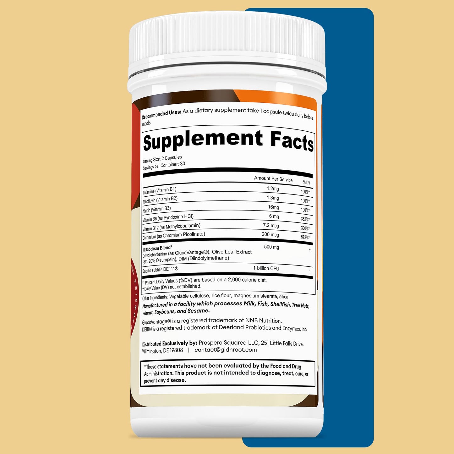 GoldenRoot Berberine Advanced Absorption Formula Capsule 60 Capsules