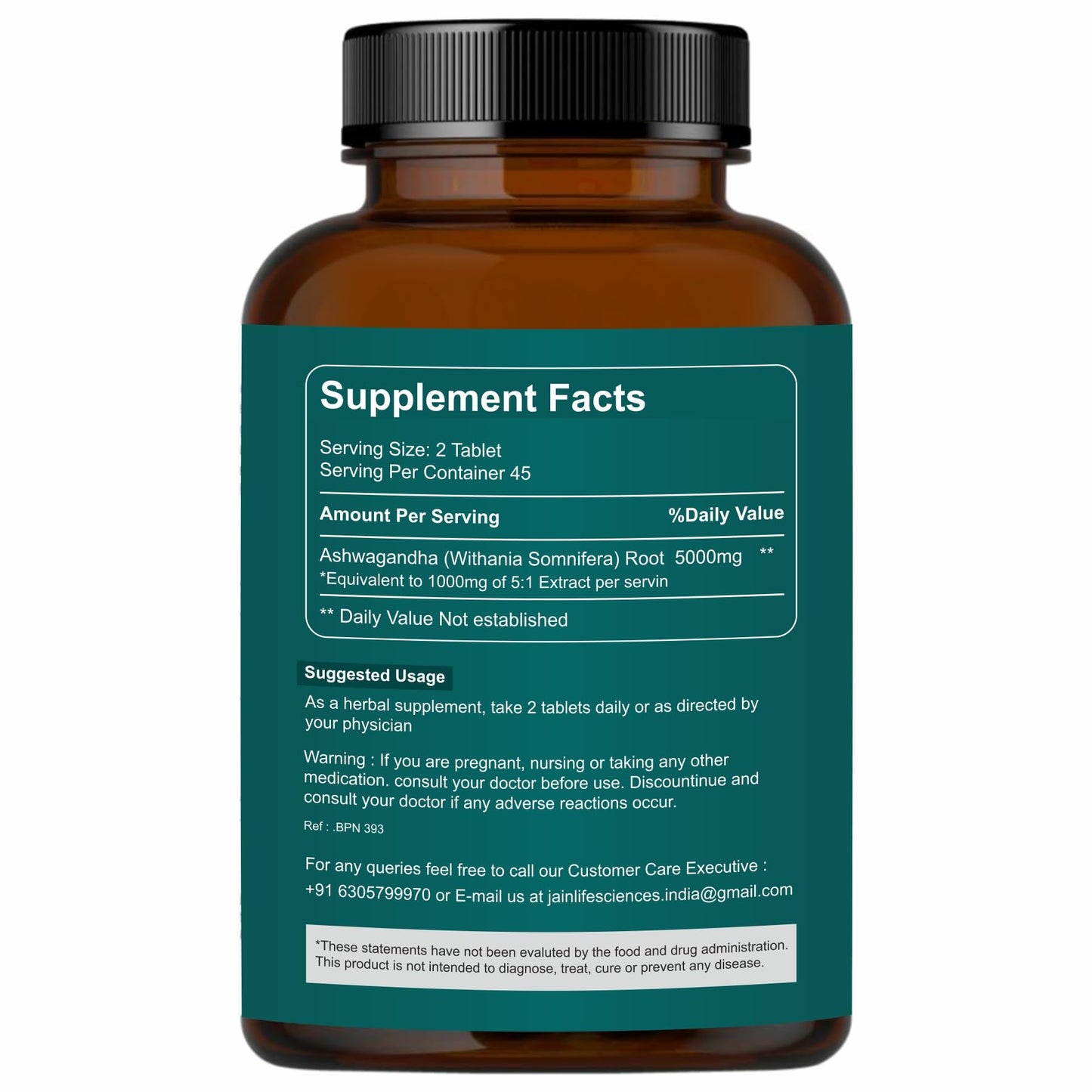 ERTHRI Ashwagandha Tablet 90 Count