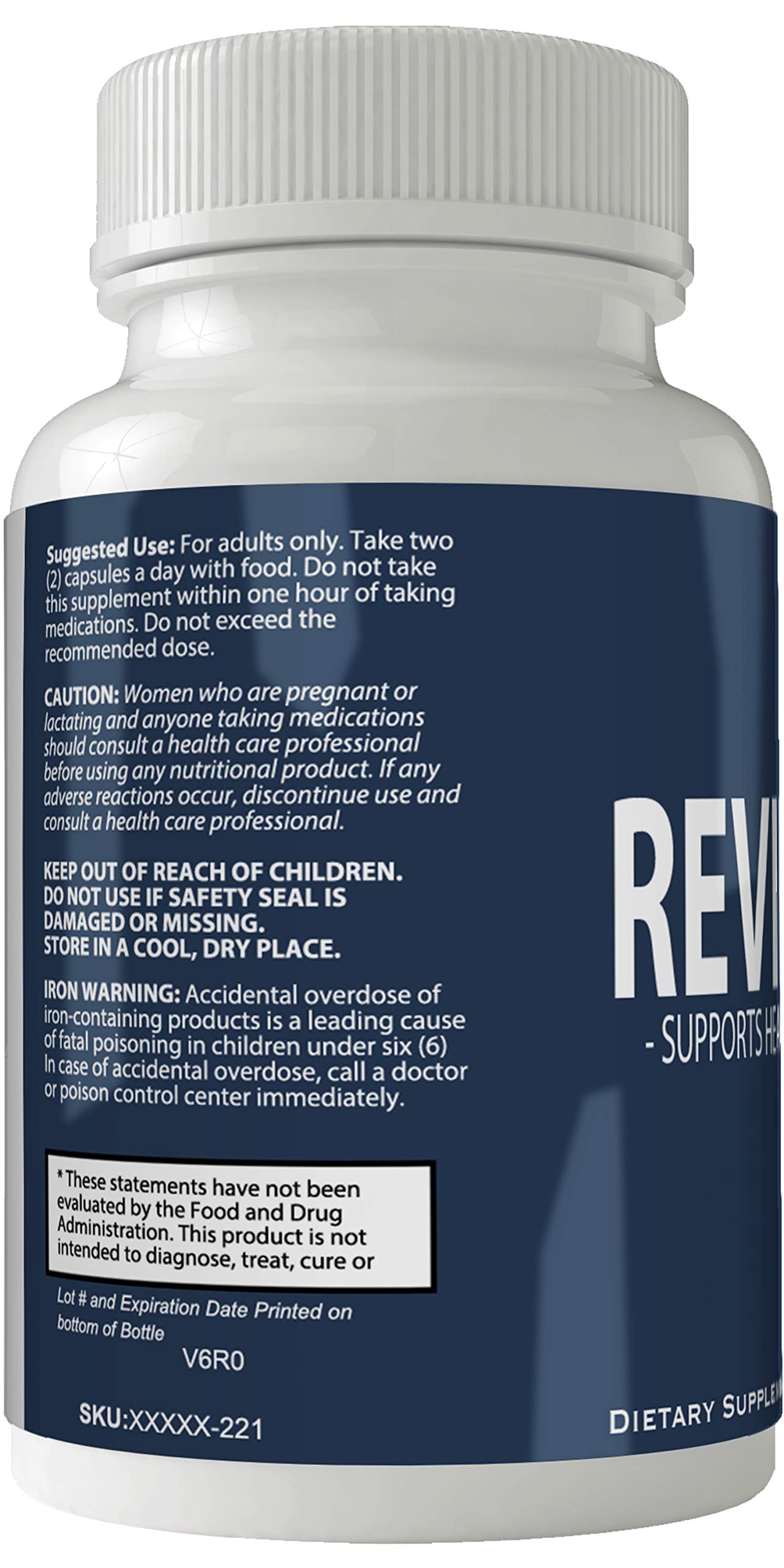 nutra4health LLC Revifol Hair Skin and Nails Supplement with Biotin 60 Capsules