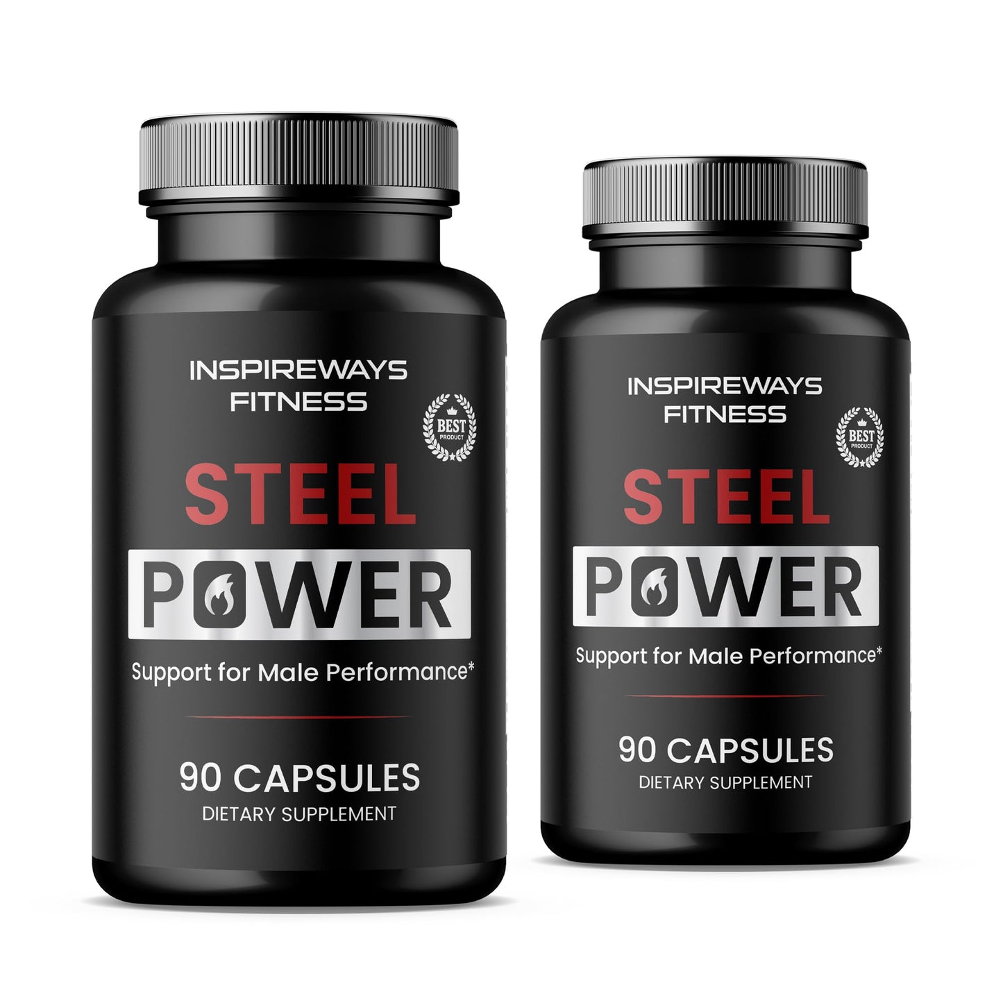 Fitness InspireWays Steel Power Support Capsule, 180 Capsules