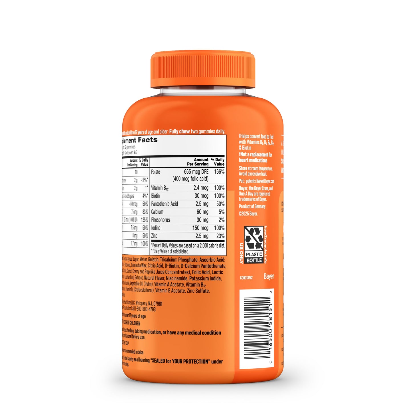 ONE A DAY Women's Multivitamin Gummy, 170 Count
