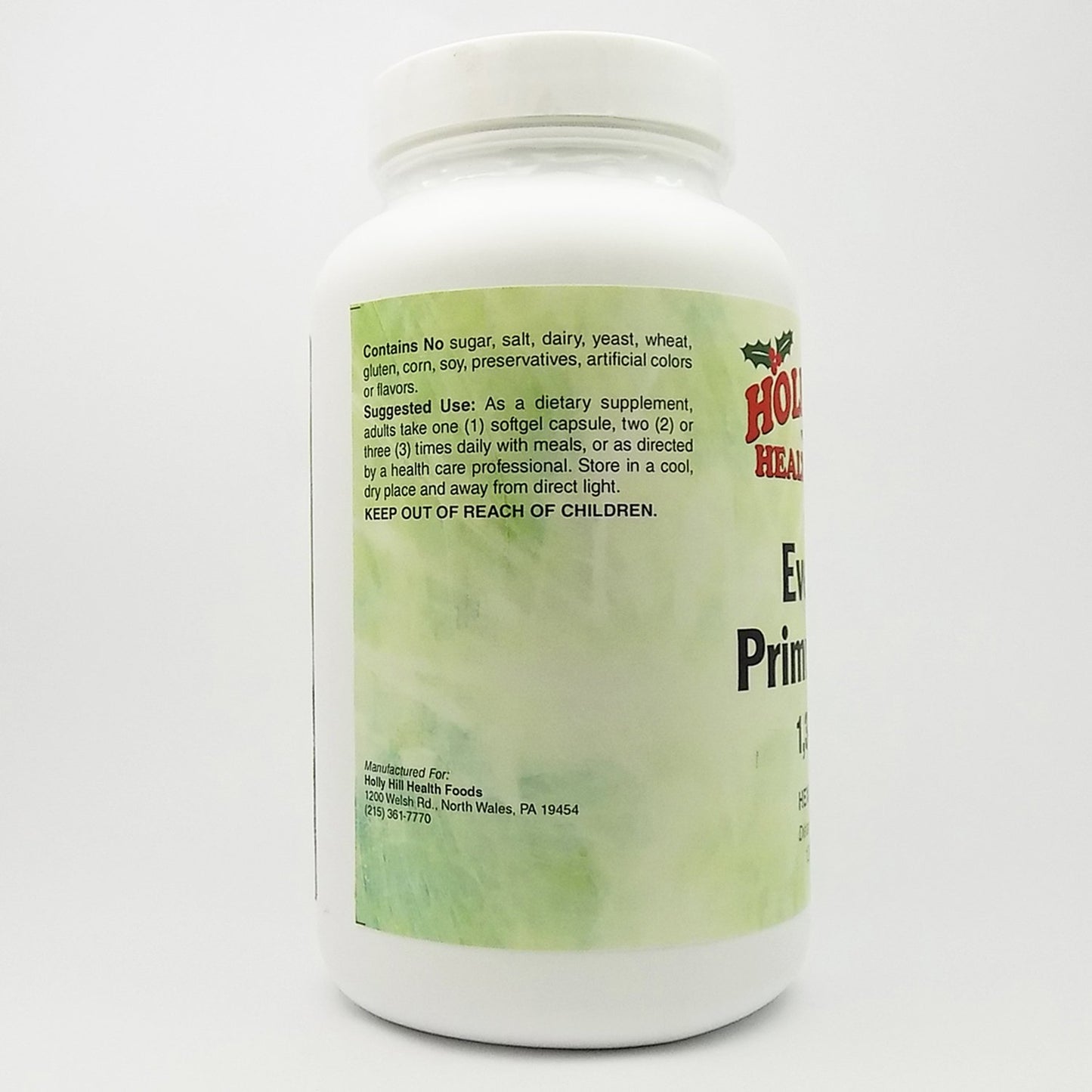 Holly Hill Health Foods Evening Primrose Oil 1300 mg Softgel, 120 Softgels