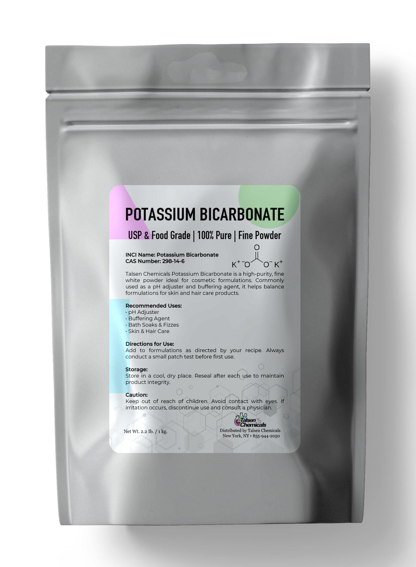 Talsen Chemicals Potassium Bicarbonate Powder, 35.27 Ounce (Pack of 1)