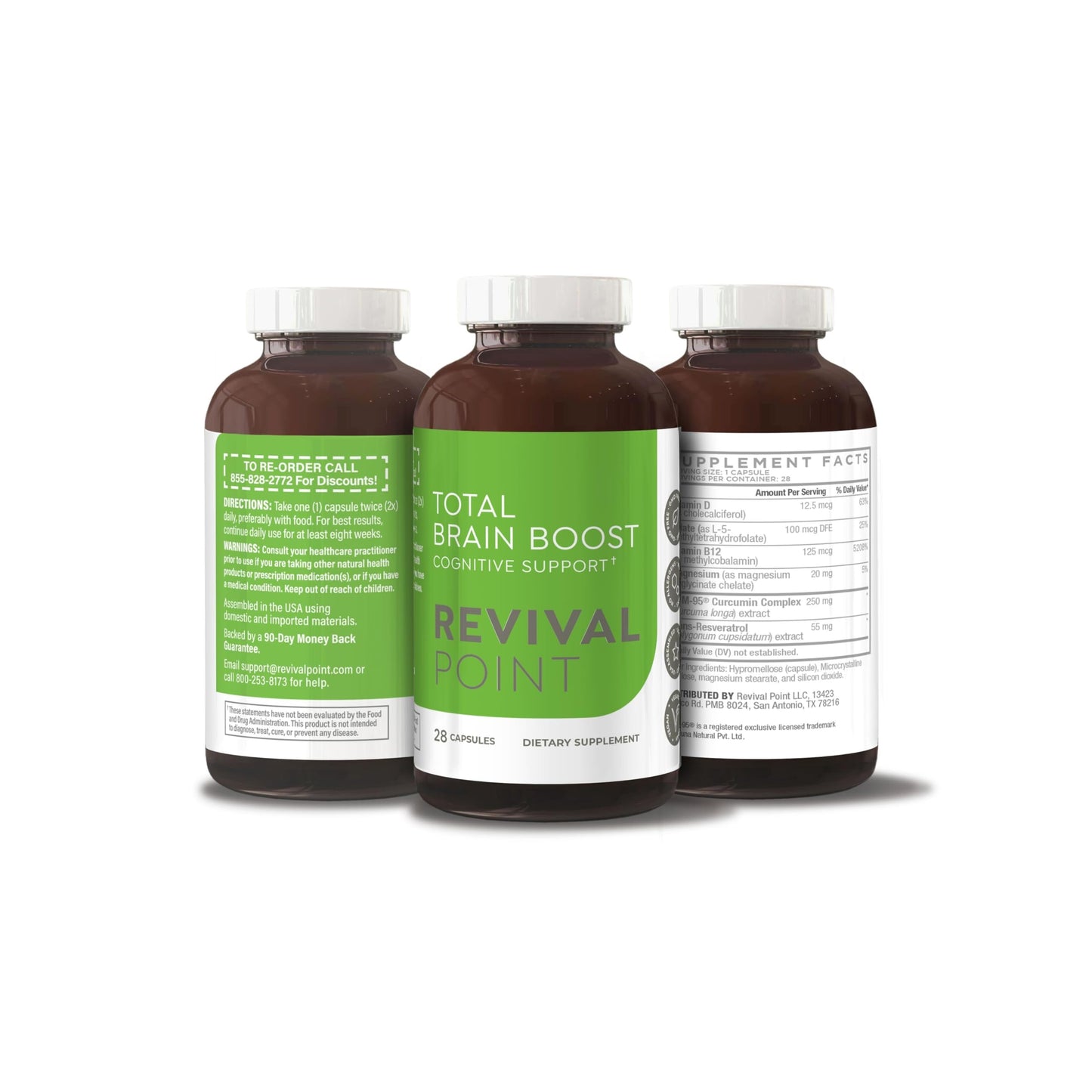 Revival Point Total Brain Boost Supplement 56 Capsules