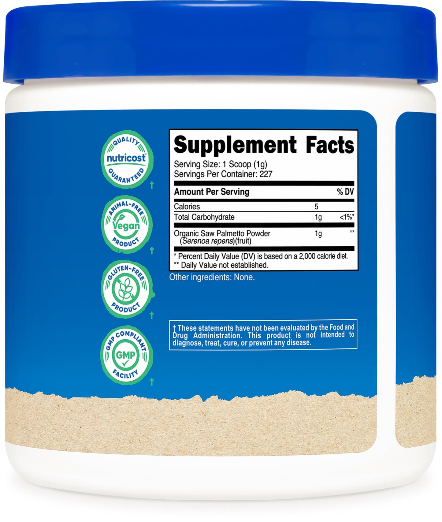 Nutricost Organic Saw Palmetto Powder 8.1 Ounce