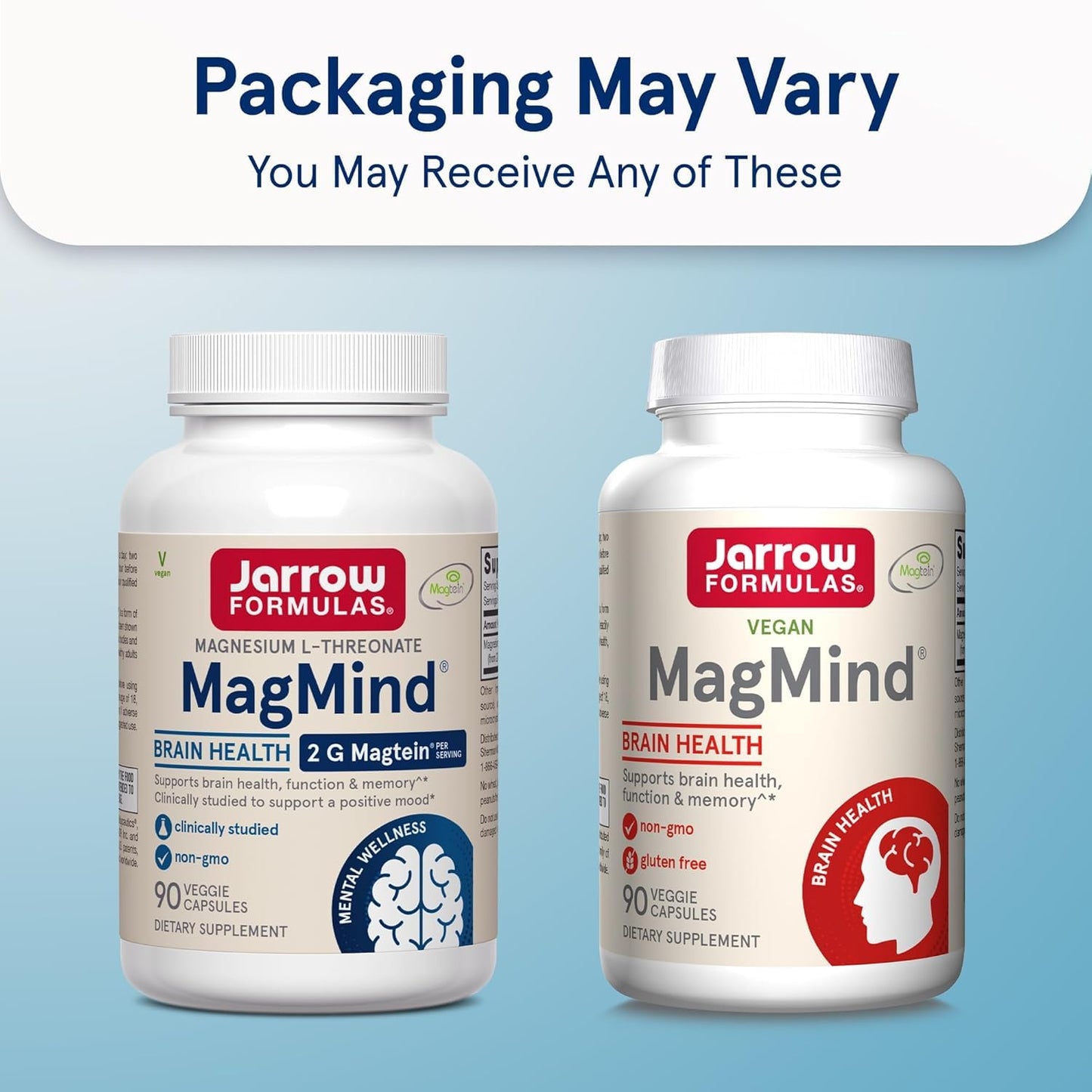 Jarrow Formulas MagMind Magnesium L-Threonate Capsules, 180 Count