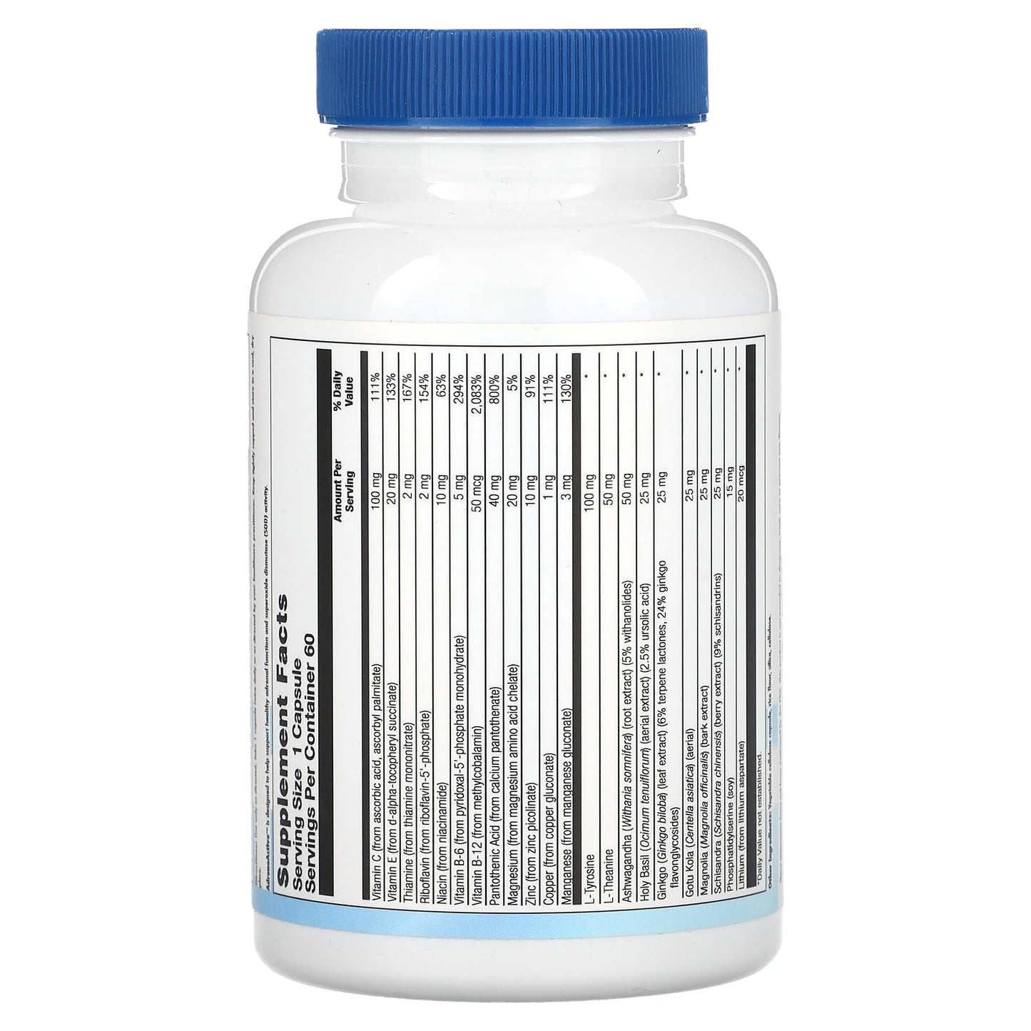 Nutra BioGenesis AdrenoActive 60 Capsules