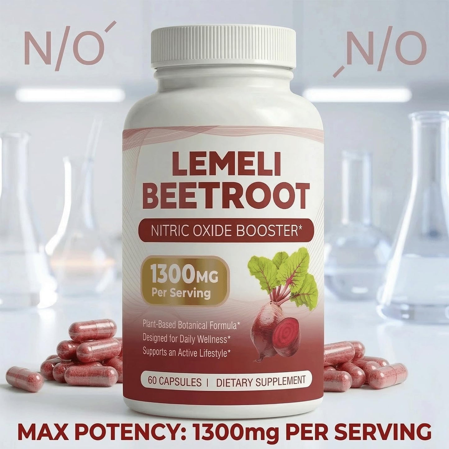 LEME LI BEETROOT Beet Root Supplement Capsule, 1 Count