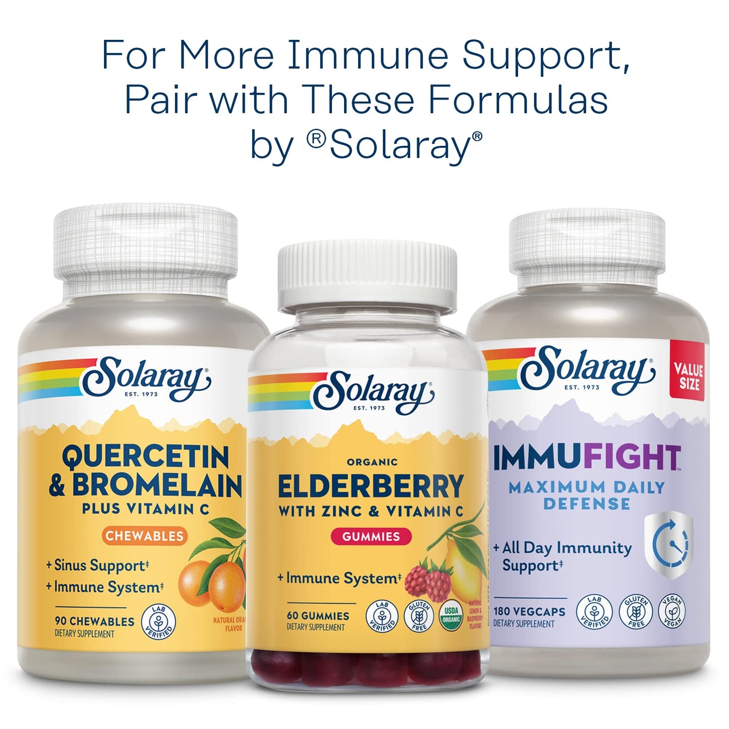 SOLARAY Vitamin C 500 mg with Citrus Bioflavonoids Capsule 100