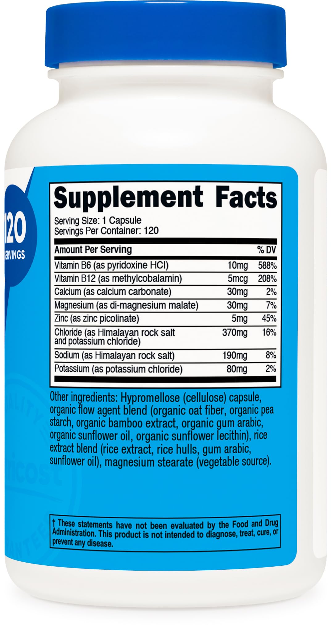 Nutricost Electrolyte Complex Advanced Hydration, 120 Capsules