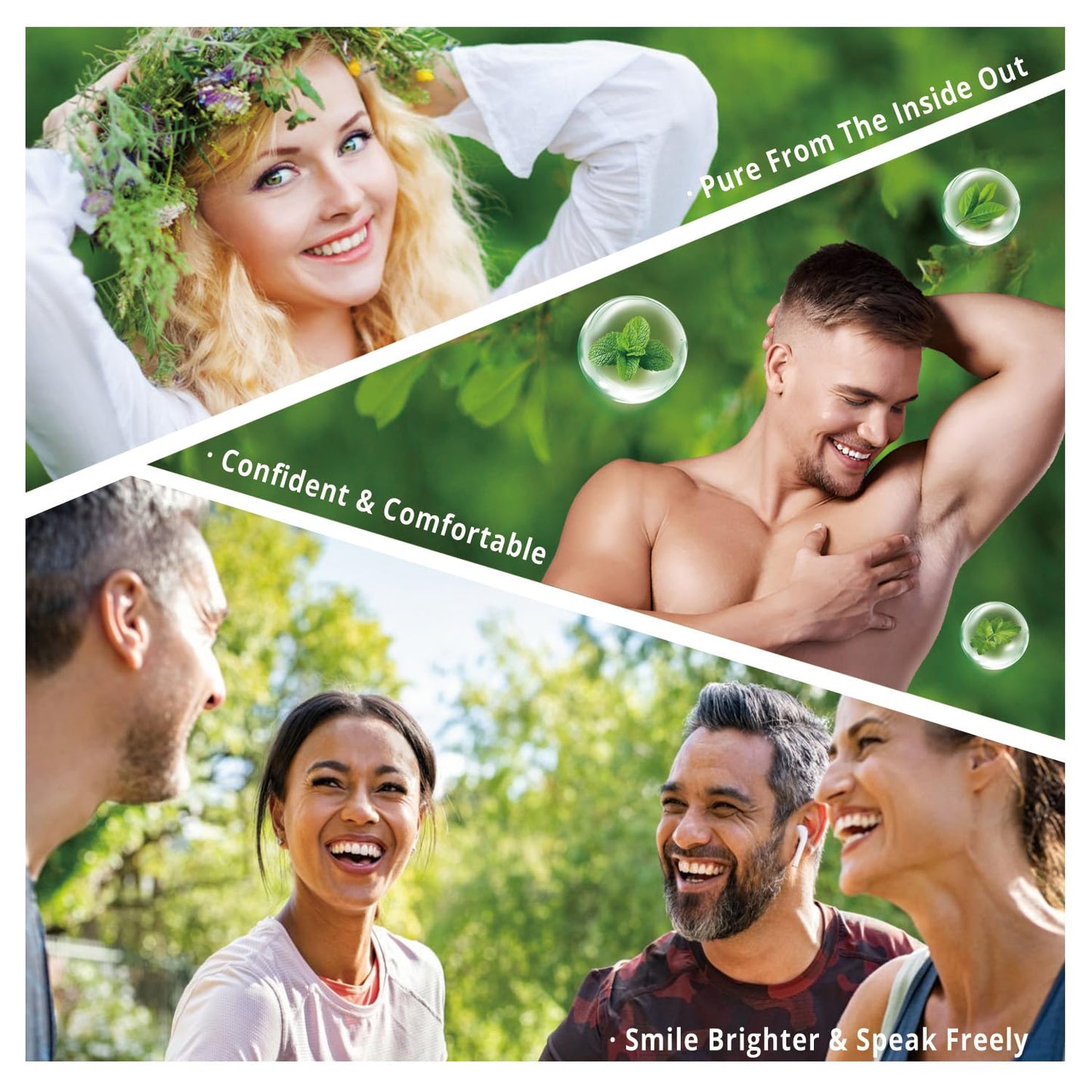NATUREBULK Internal Deodorant - Chlorophyll Body Odor Capsules 120