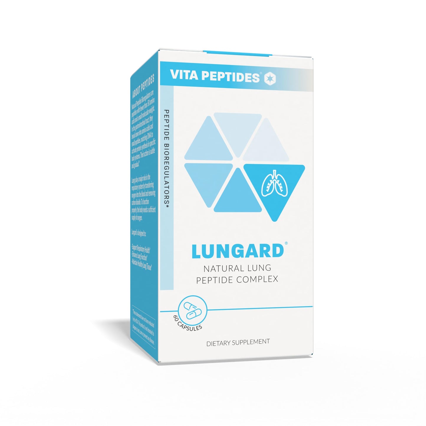 Vita Peptides Lungard Lungs Natural Peptide Bioregulator Capsules 60 Count