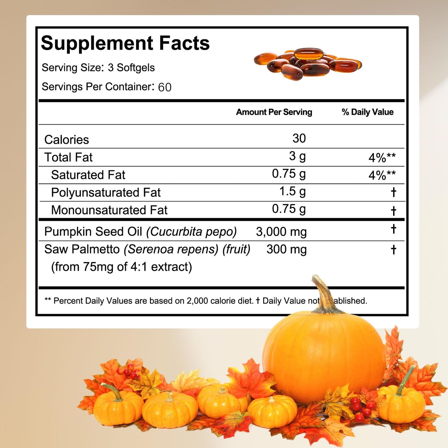ixarco Ovela Pumpkin Seed Oil Capsules with Saw Palmetto 1 Count