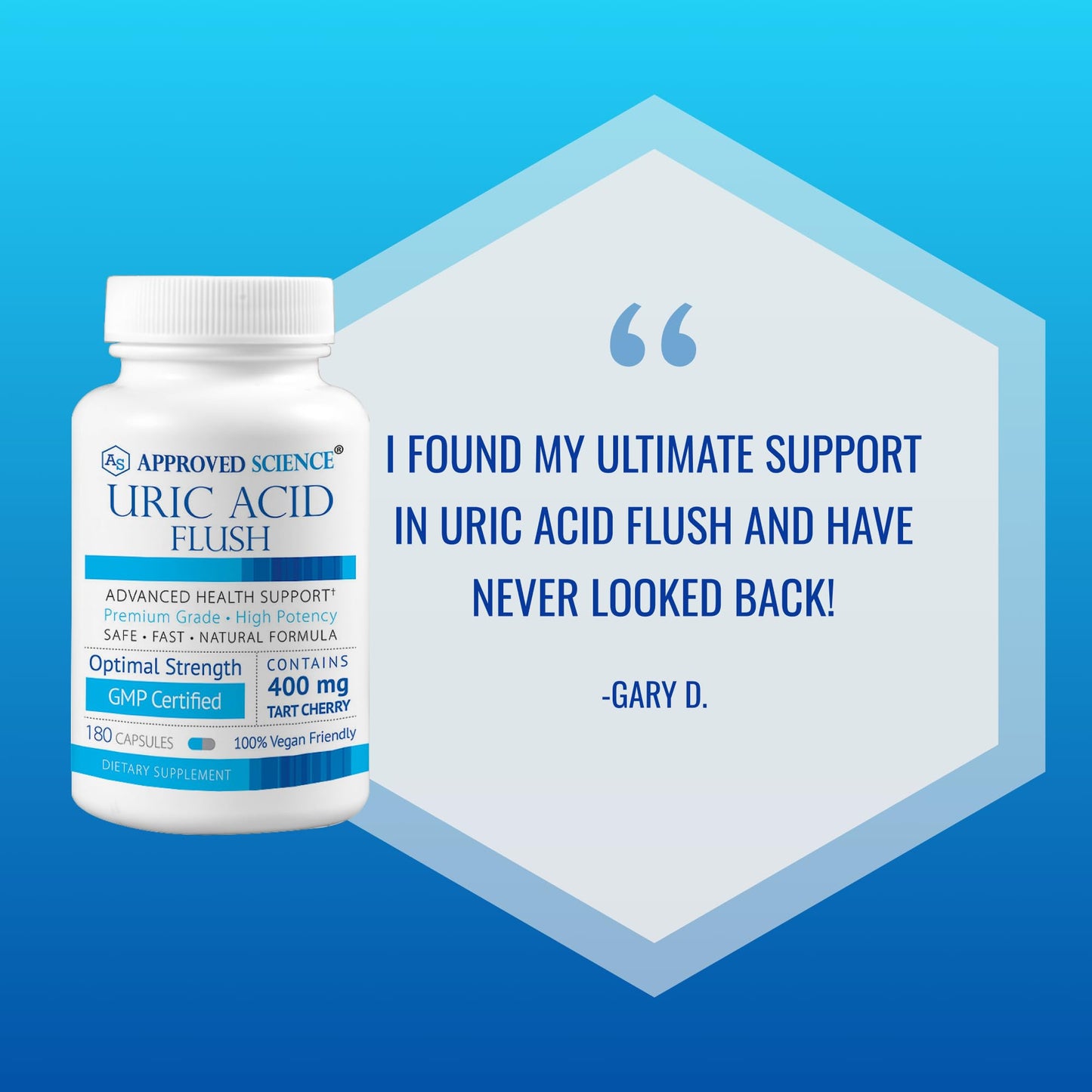Approved Science Uric Acid Flush Supplement Capsule 180