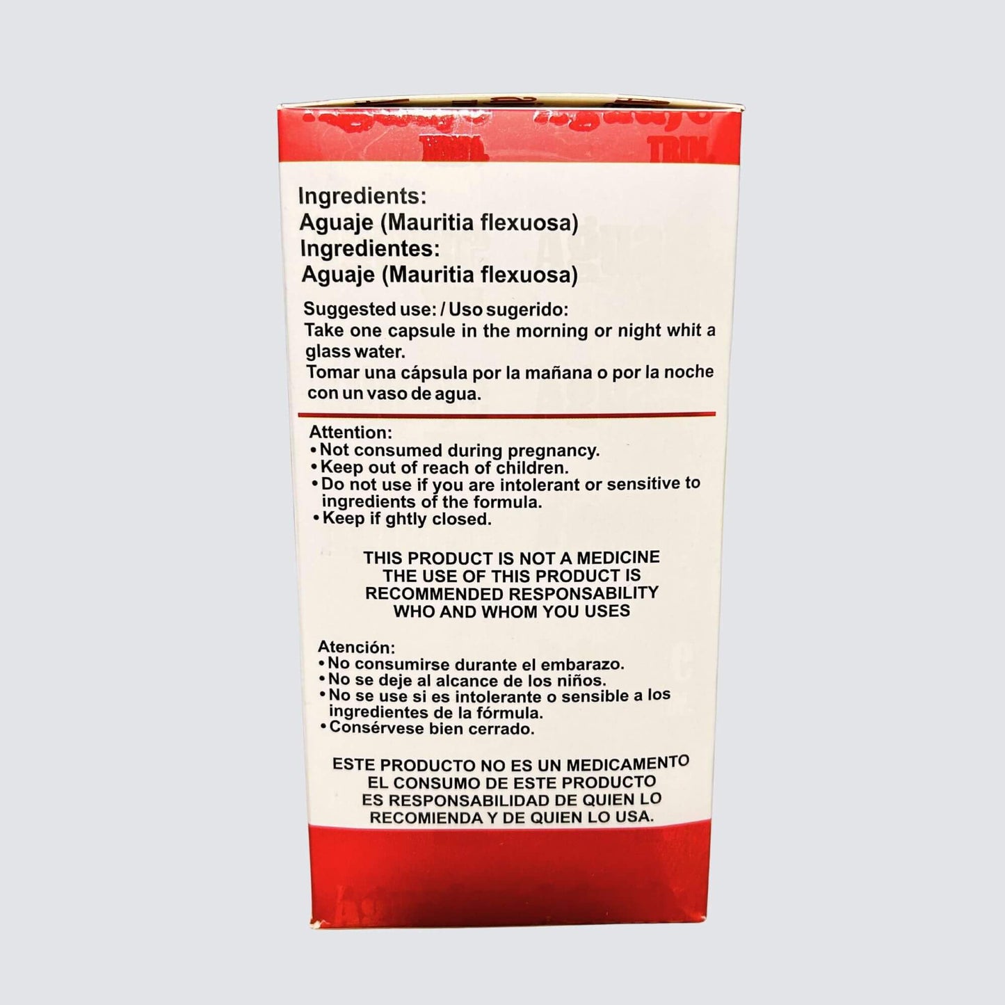 Generic Aguaje Trim Dietary Supplement Caplet 30 Count