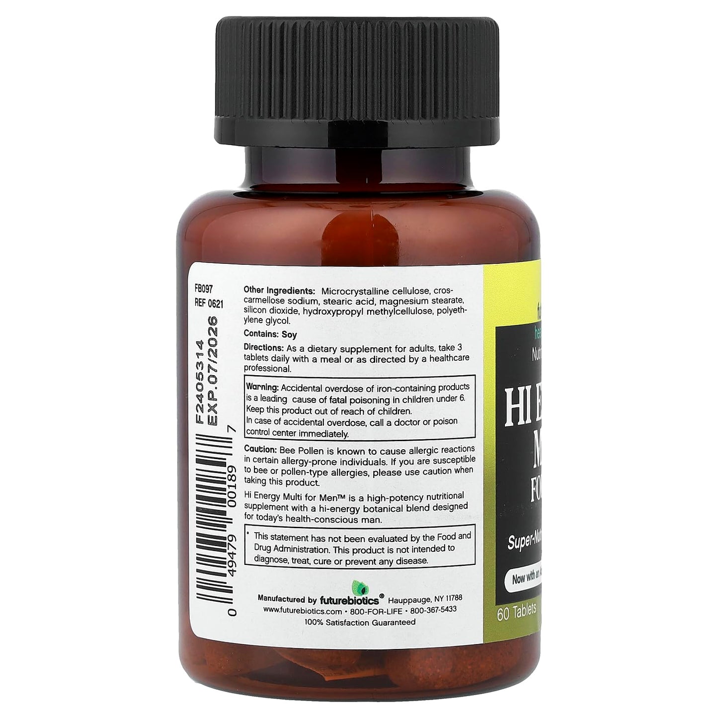 Futurebiotics Multi Energy for Men 60 Tablets