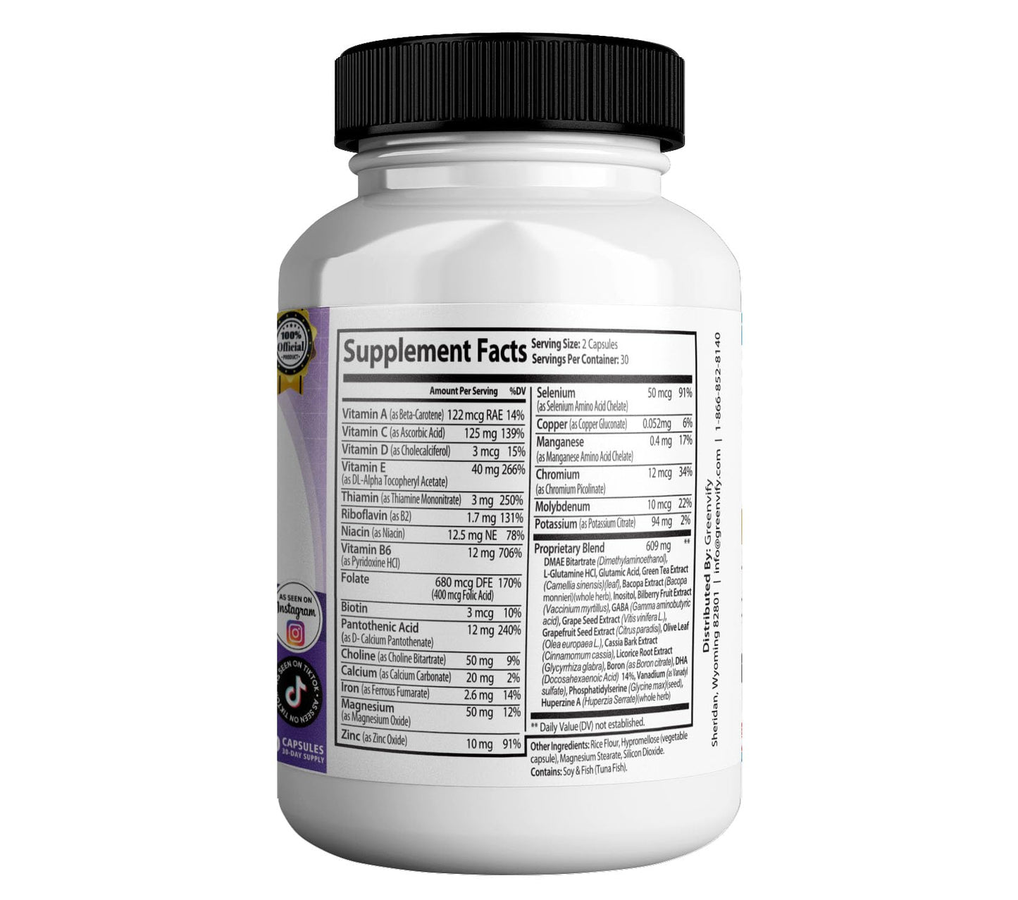 GREENVIFY Memopezil MAX Brain Supplement Capsule 60