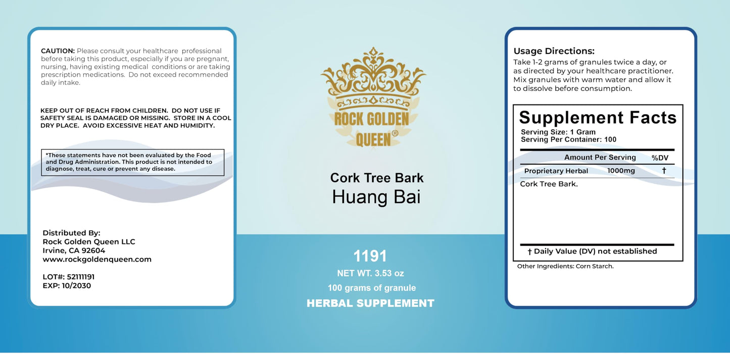 Rock Golden Queen Huang Bai (Chuan), Phellodendron Powder, 3.53 Ounce
