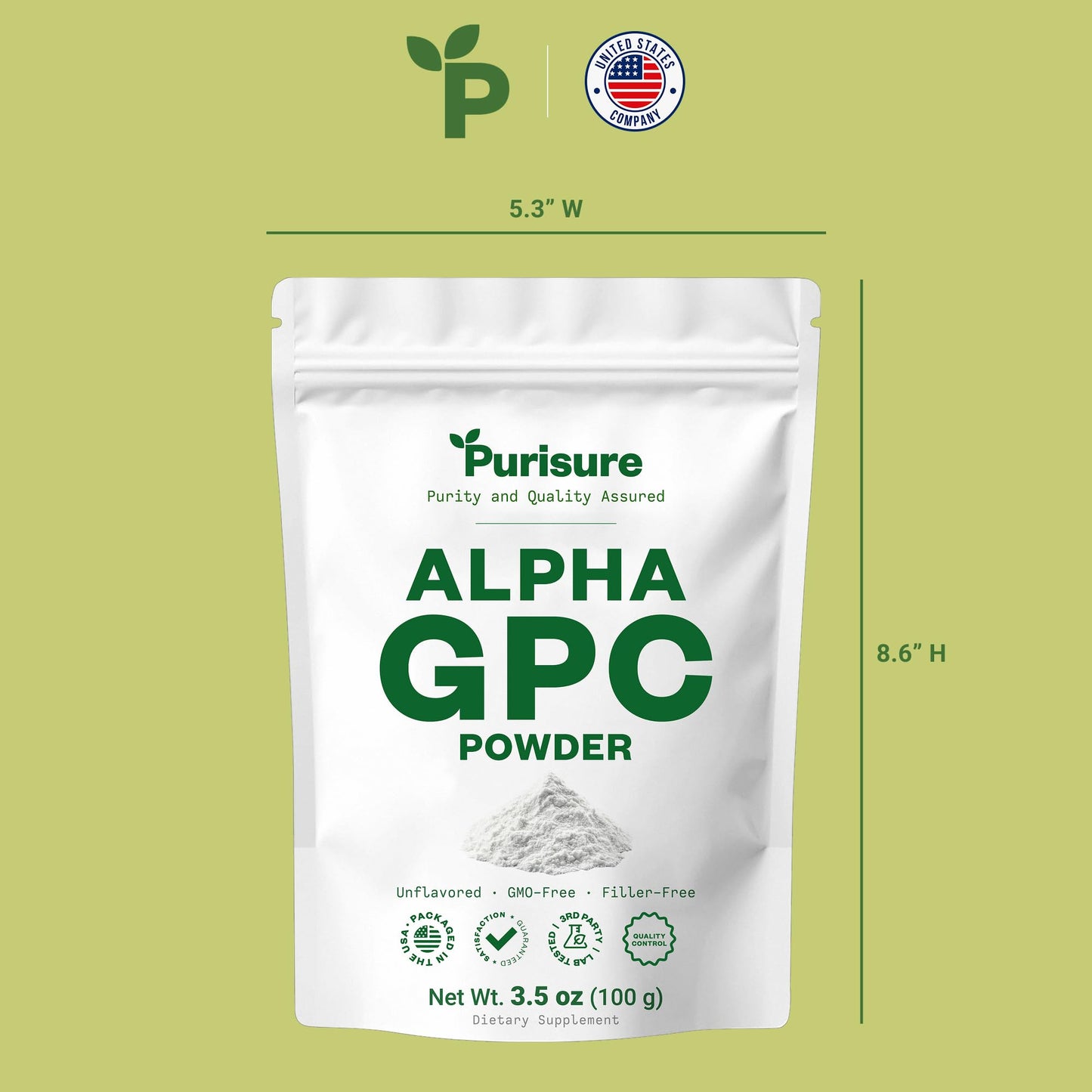 Purusire Alpha GPC Powder 3.5 oz