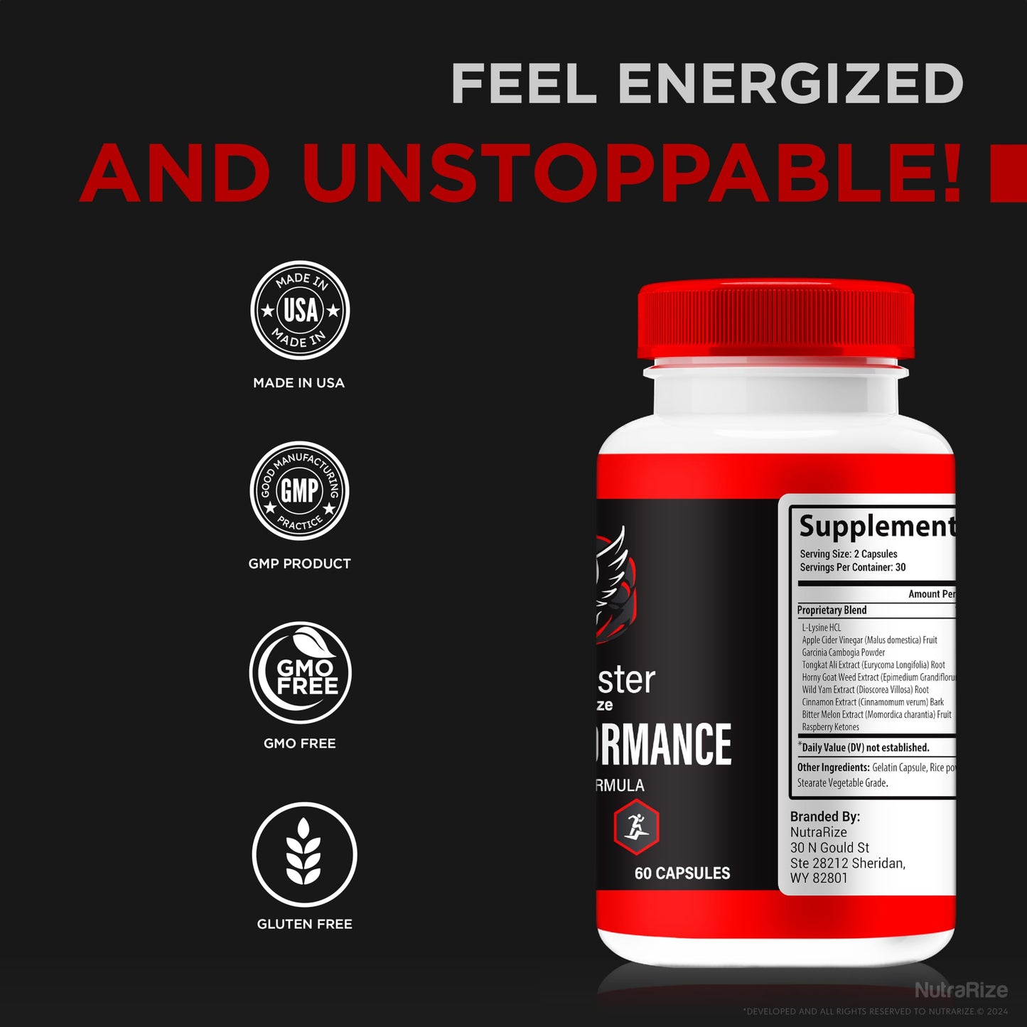 NutraRize BioBooster for Men Capsules, 60 Count