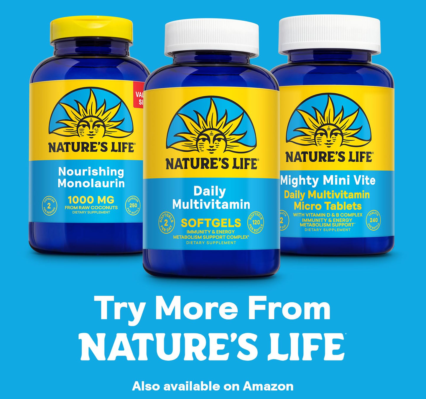 Nature's Life Softgels Multivitamin with Iron, Complete Daily Multivitamin & Mineral Supplement, 120 Count