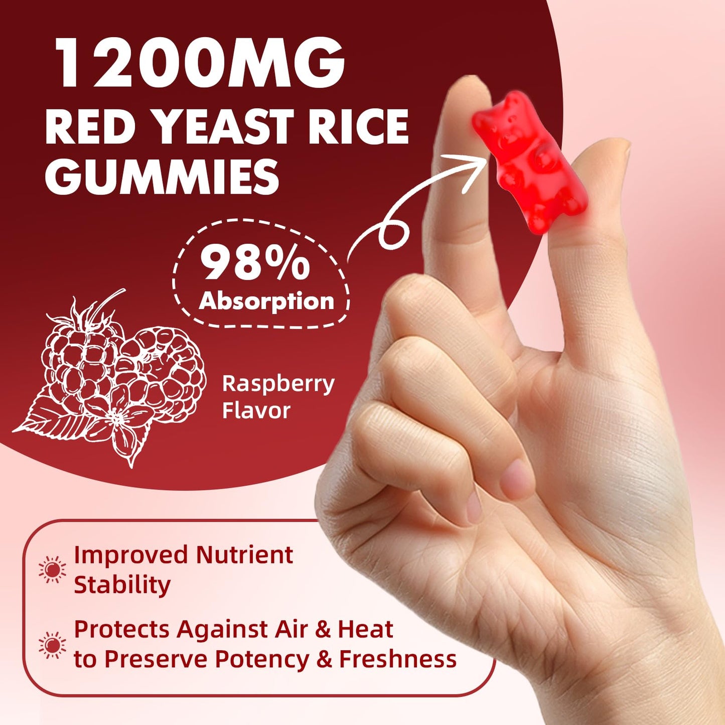 GrnLife Red Yeast Rice with CoQ10 Gummies 120 Count