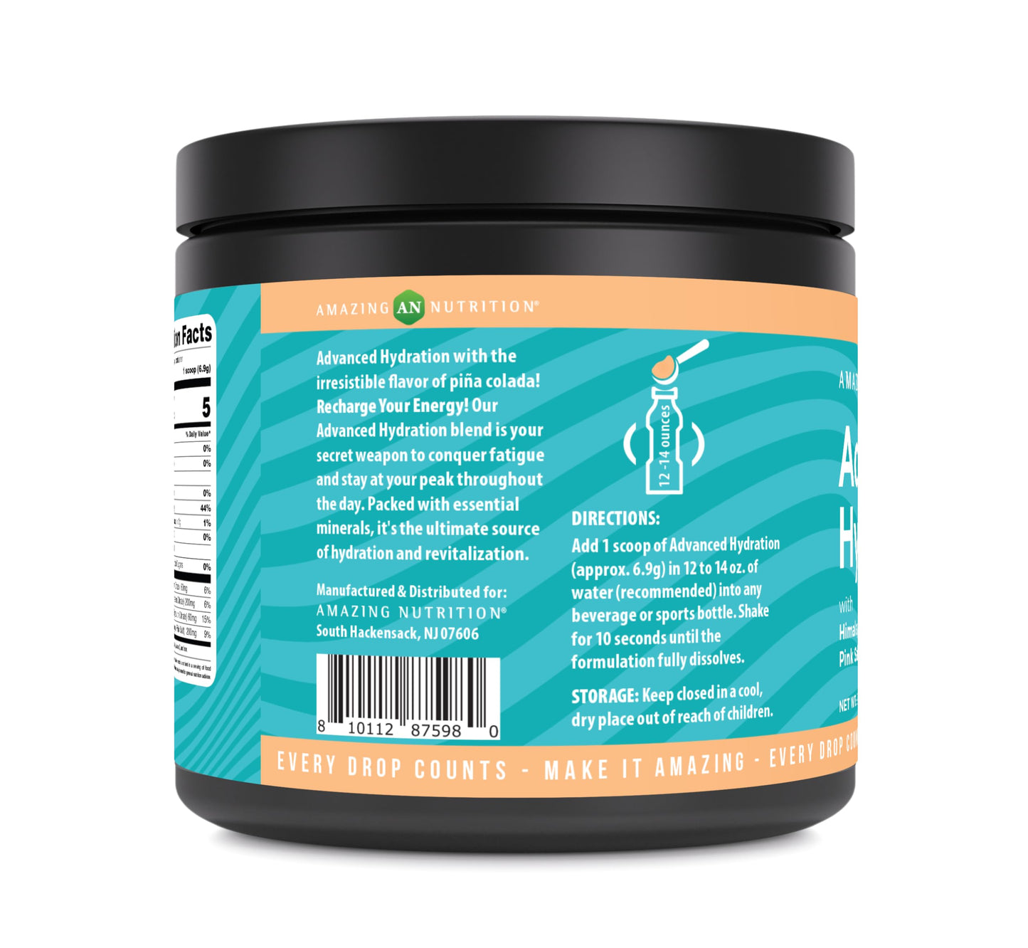 Amazing Nutrition Advanced Hydration Electrolyte Powder 7.5 Ounce