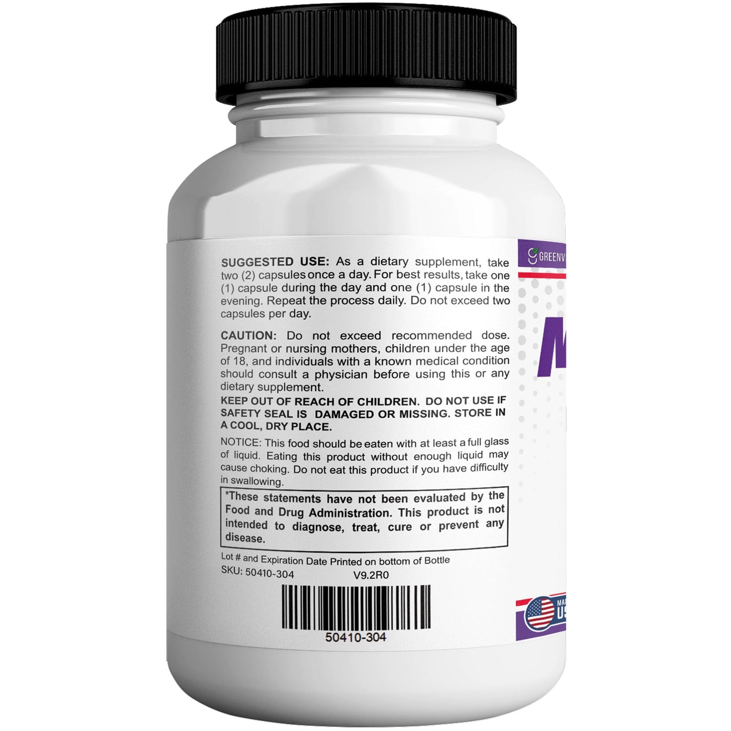 GREENVIFY Memorion Pro Max Extra Strength Brain Support Supplement, 60 Capsules